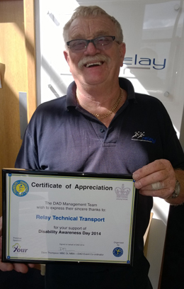 Disability Awareness Day Relay Europe Technical Transport